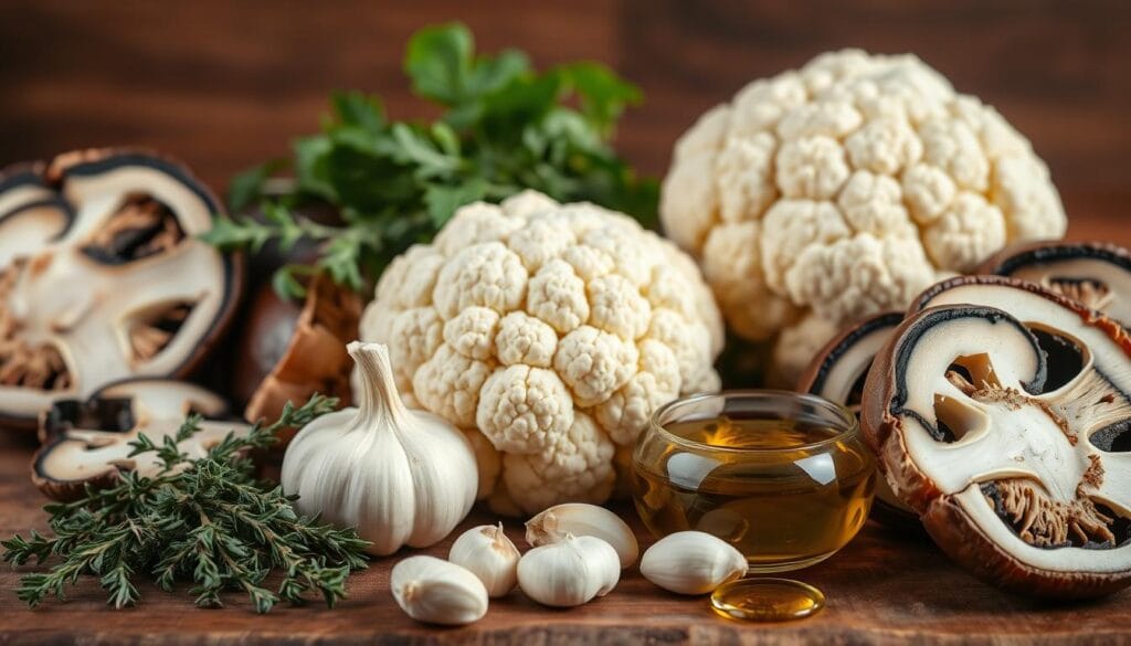 Cauliflower Mushroom Ingredients