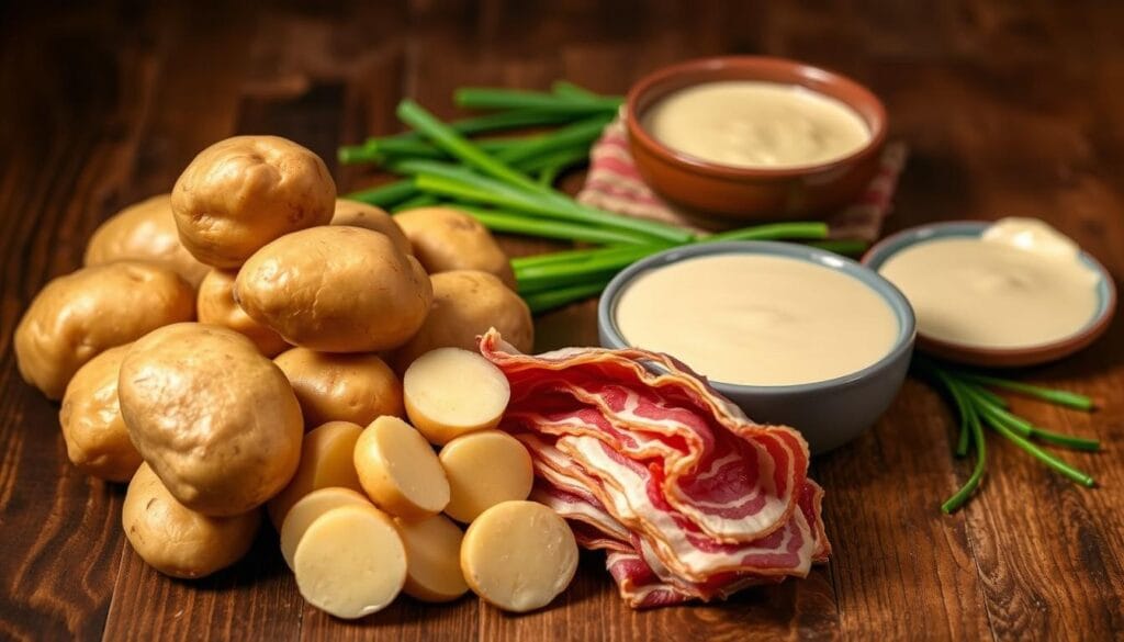 Ingredients for Creamy Smothered Potatoes