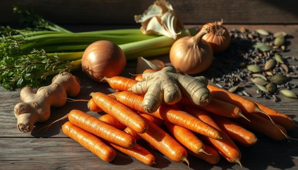 Ingredients for Root Vegetable Soup